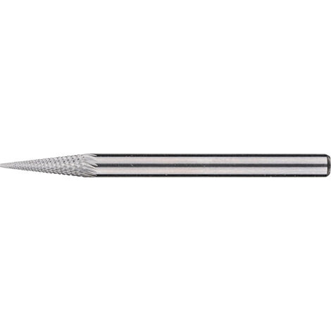 PFERD 21214173 Frässtift Hartmetall Spitzkegel Länge 41 mm Produktabmessung, Ø 3 mm Arbeits-Länge 1