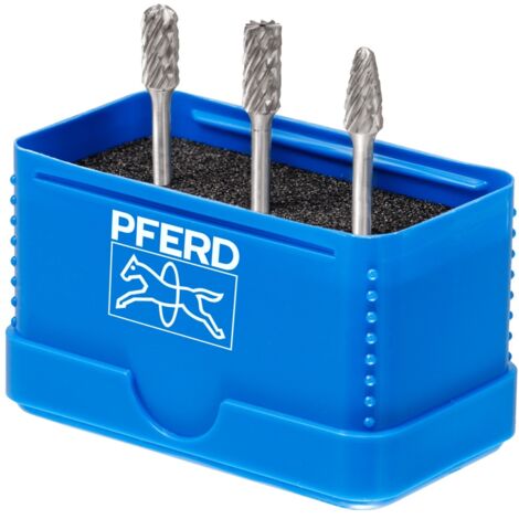 PFERD 21901404 Frässtift-Set Hartmetall      Schaftdurchmesser 3 mm 3teilig