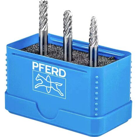 PFERD 21901406 Set de fraises sur tige Carbure de tungstène Diamètre de tige 6 mm Y134842
