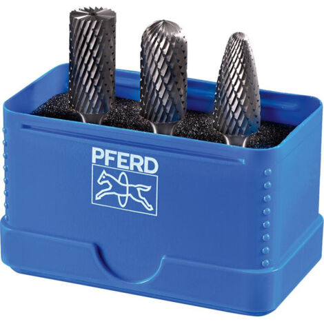 PFERD 21901507 JEU DE FRAISES EN MÉTAL DUR 12 MM DIAMÈTRE DE LA TIGE 6 MM