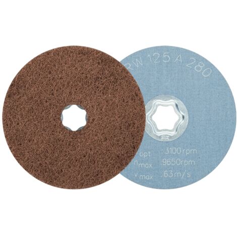PFERD 42001060 COMBICLICK weiche Vliesronde CC Ø 125 mm A 280 zum Reinigen & Satinieren für Winkelsc