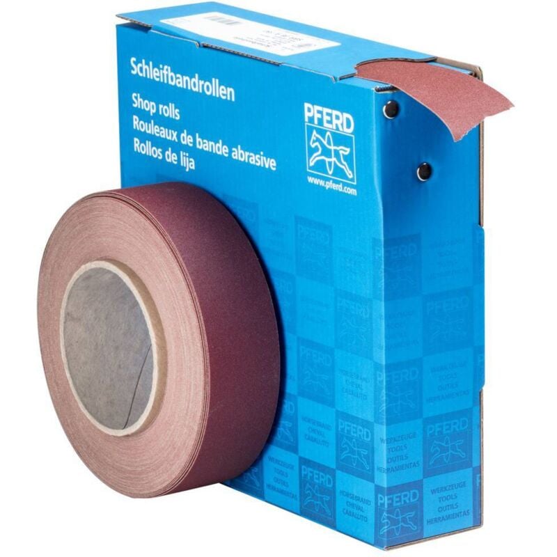 45016418 Rouleau de papier abrasif Grain 180 (l x l) 25 m x 38 mm 25 m - Pferd