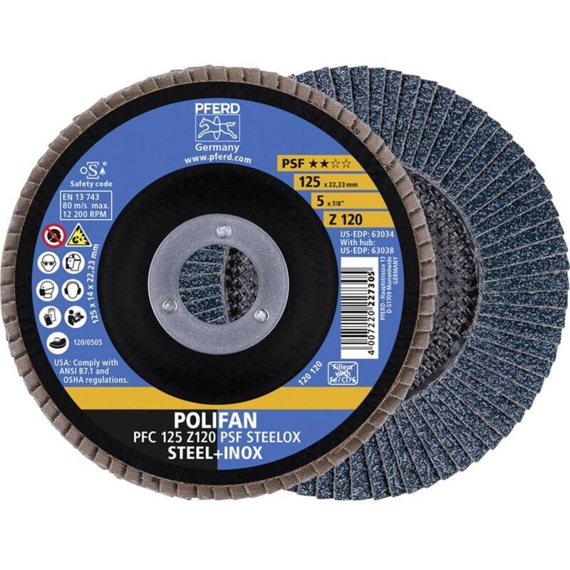 67769125 pfc 125 z 120 psf steelox Disque segmenté Diamètre 125 mm 10 pc(s) - Pferd