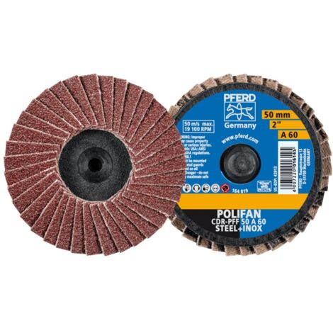 PFERD COMBIDISC Korund Mini-POLIFAN CDR Ø 50mm A60 für universelle Anwendungen