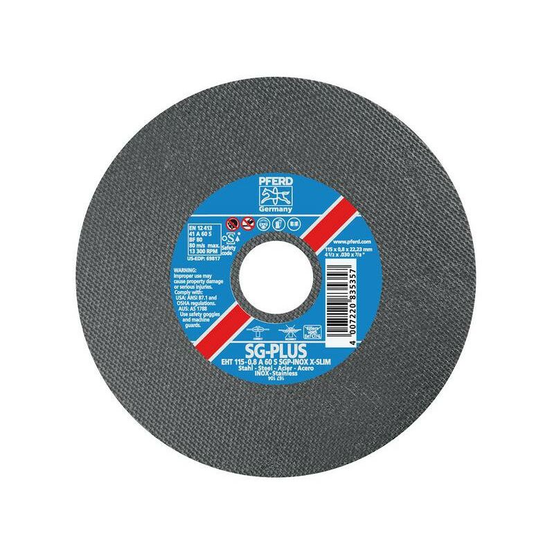 

Disco de corte A60SSGP-INOX115x 0.8 mm X-Slim Horse