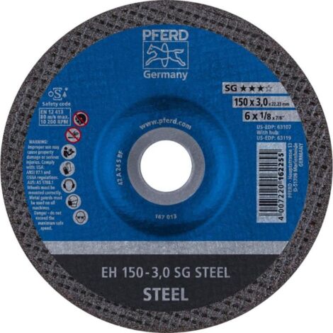 PFERD disco tronzar eh150-3a24ssg caballito , Disco Tronzar Eh150-3A24Ssg 61323122 de la marca Pferd.