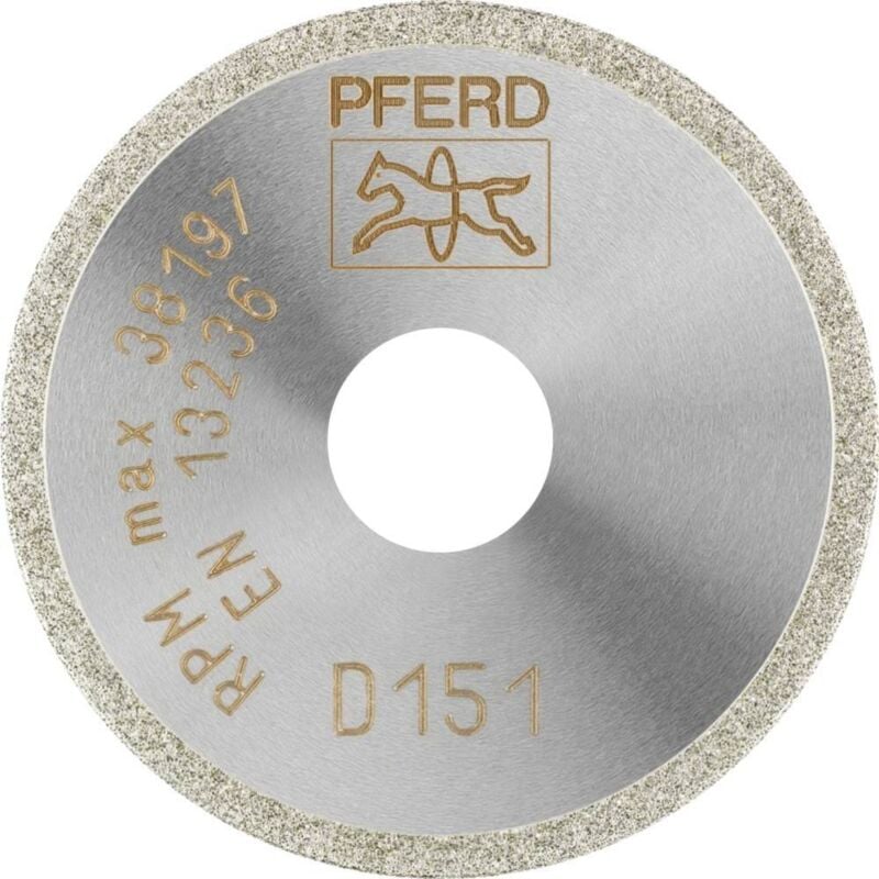 68404015 D1A1R 40-1-10 d 151 gad Disque à tronçonner diamanté Diamètre 40 mm ø de perçage 10 mm Duroplast, Verre, - Pferd