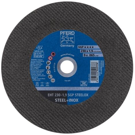 PFERD Disque à tronçonner SGP STEELOX Ø 230 x 1,9 mm droit - 61328702