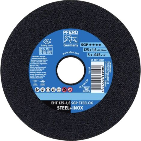 PFERD-DISQUE COUPE EHT 125-1,6 A46 S SGP-INOX