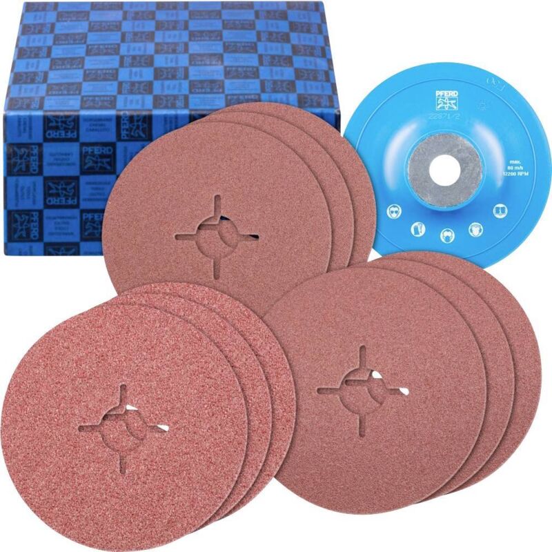 Set fs 125-22 universal 64198001 Papier abrasif pour plateau de ponçage (ø) 125 mm 1 pc(s) - Pferd