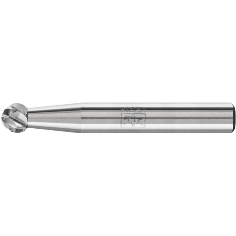 Pferd - Hartmetall Hochleistungsfrässtift steel Kugel kud ø 06x05 mm Schaft-Ø 6 mm für Stahl