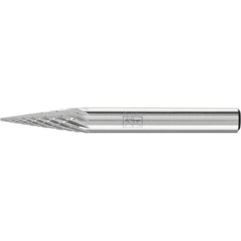 PFERD Hartmetall Frässtift Spitzkegel SKM Ø 06x18 mm Schaft-Ø 6 mm Z4 universal mittel fein