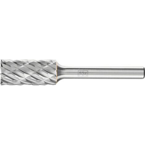 Pferd Hartmetall Hochleistungsfrässtift CAST Zylinder ZYAS stirnverzahnt Ø 12x25mm Schaft-Ø 6mm für Gußeisen