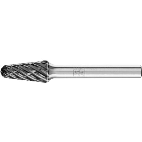 PFERD Hartmetall Hochleistungsfrässtift STEEL Rundbogen KEL Ø 10x20mm Schaft-Ø 6 mm HICOAT für Stahl