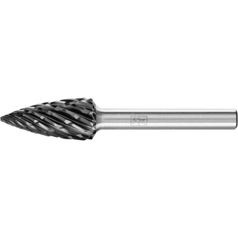 PFERD Hartmetall Hochleistungsfrässtift STEEL Spitzbogen SPG Ø 12x25 mm Schaft-Ø 6 mm HICOAT Stahl