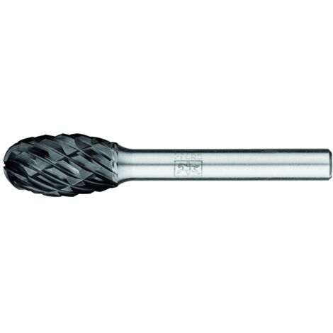 PFERD Hartmetall Hochleistungsfrässtift STEEL Tropfen TRE Ø 12x20mm Schaft-Ø 6 mm HICOAT für Stahl
