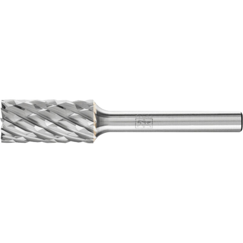 Hartmetall Hochleistungsfrässtift steel Zylinder zyas stirnverzahnt ø 12x25mm Schaft-Ø 6mm Stahl - Pferd