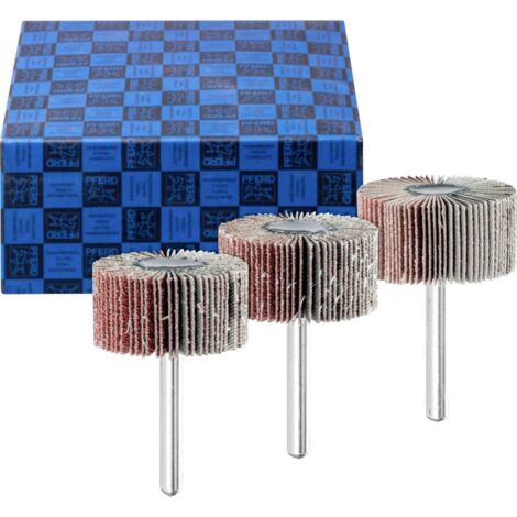 PFERD Jeu de 3 ponceuses à lamelles corindon 20 mm