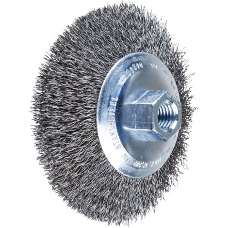 PFERD Kegelbürste ungezopft KBU Ø 115 x 10 mm M14 Stahl-Draht-Ø 0,35 für Winkelschleifer 43316021 1