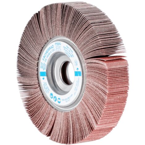 PFERD Lamellenschleifrad FR Ø 150x30mm Bohrung Ø 25,4 mm A120 für universelle Anwendung