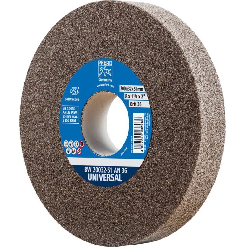 Pferd - 39009713 Meule pour touret Diamètre 200 mm ø de perçage 51 mm acier, acier inoxydable, Fonte 1 pc(s)