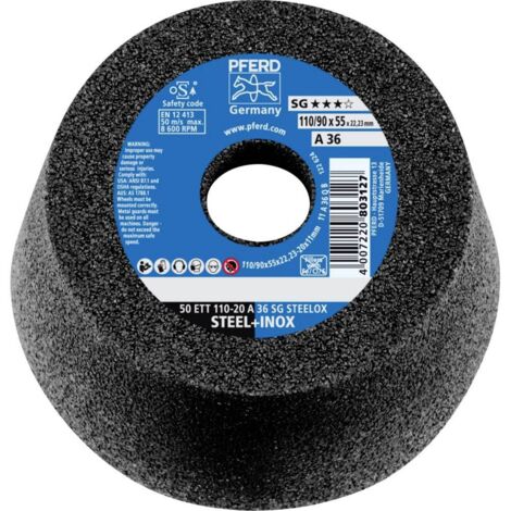 PFERD Meule ETT SG STEELOX 110 / 55 mm P 36 - 63418226