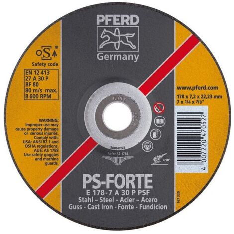 PFERD pferd disco desbaste metal e-115-7,0 a 30 pps 62011634