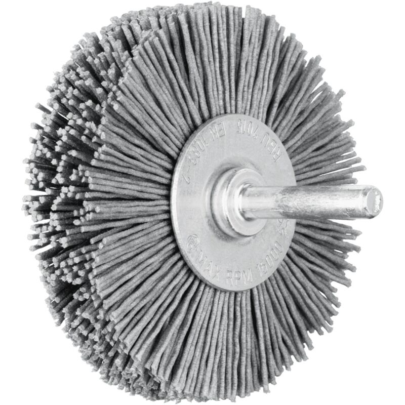 Pos Rundbürste Ungezopft Rbu Ø70x15 Mm Schaft-ø6 Mm Sic-filament-ø0, 90 Korn 180 - Pferd