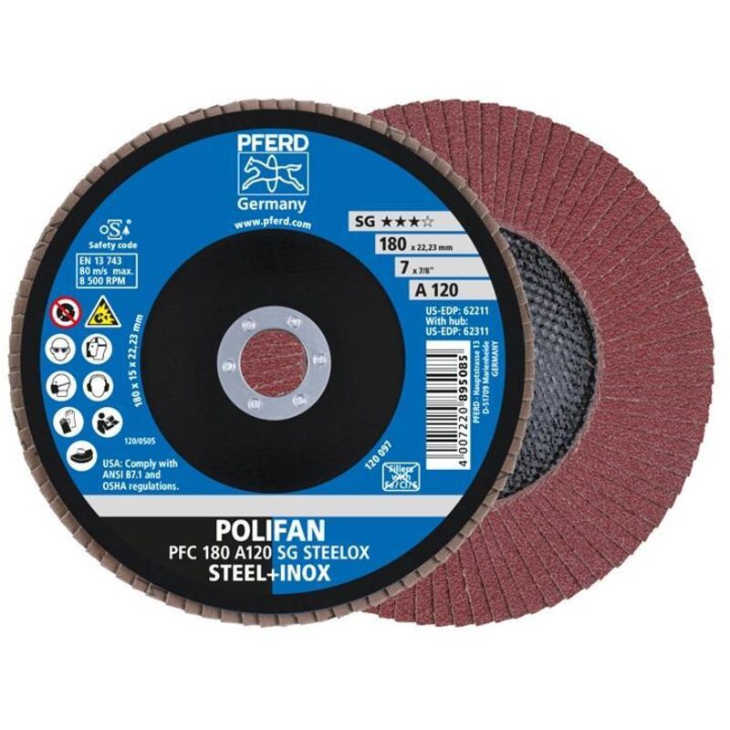 Polifanscheibe Pferd 180-22 a Korn 120 - 67712185