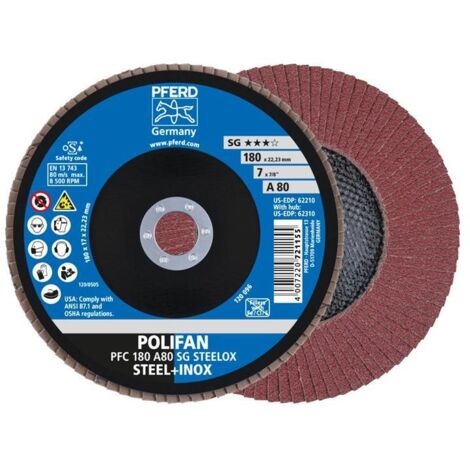 PFERD Polifanscheibe 180-22 A Korn 80 67708185