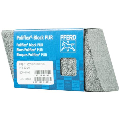 PFERD Poliflex Schleifblock 30x60x115 mm Bindung PUR SIC60 für Feinschliff und Finish