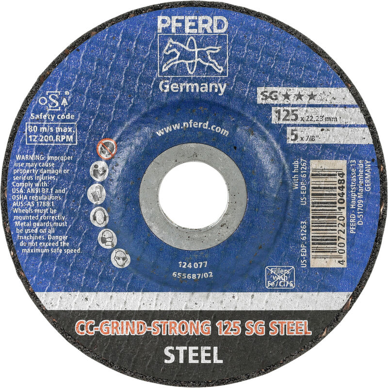 Image of PFERD - Disco abrasivo CC-GRIND-STRONG, ⌀ Disco: 125 mm