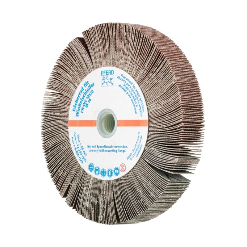 Pferd - werkzeug 44782512 fächerräder für winkelschleifer fr ws 12520 M14 A120