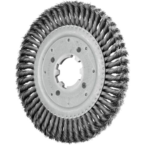 PFERD Rundbürste gezopft RBG Ø 250x16x50,8 mm Bohrung Stahl-Draht-Ø 0,50mm stationär
