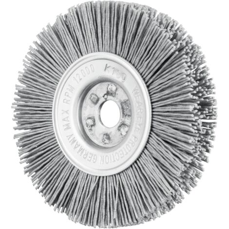 PFERD Rundbürste schmal ungezopft RBU Ø100x12x12 mm Bohrung SiC-Filament-Ø0,90 Korn 180