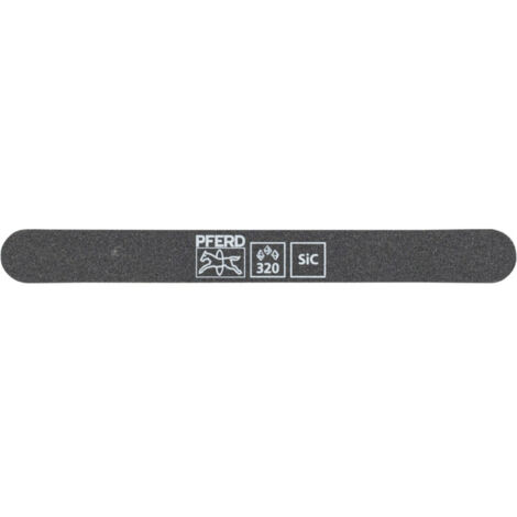 Pferd Schleiffeile SF-R147-15-5 flexibel, 147x15x5mm, SiC K 320, runde Enden