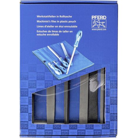 PFERD Set di lime da officina con sacchetto in PVC neutro