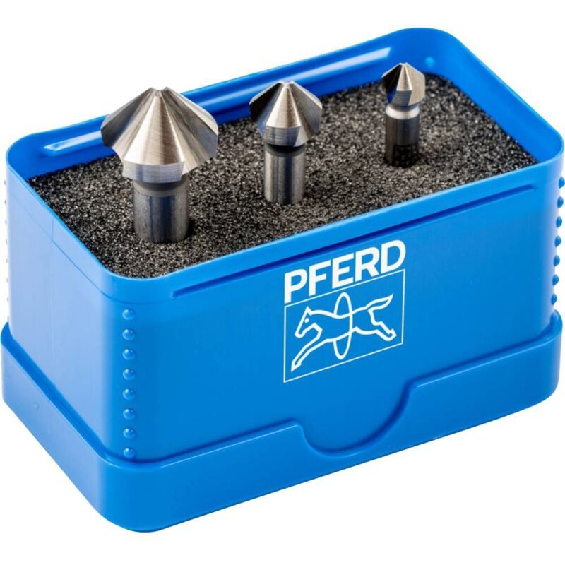 Pferd - set kes hss din 335 C90° 3 25202152 Jeu de fraises coniques hss 1 pc(s) Y130292