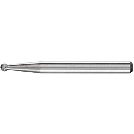 PFERD TOOLS 21211033 Fraise sur tige Carbure de tungstène boule Longueur 33 mm Dimension produit, Ø 2 mm Longueur de tr