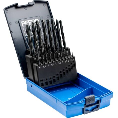 PFERD TOOLS 25203701 SET SPB DIN 338 HSSG N 1-10 STEEL 19 acier Jeu de forets pour le métal 19 pièces 1 mm, 1.5 mm, 2 m