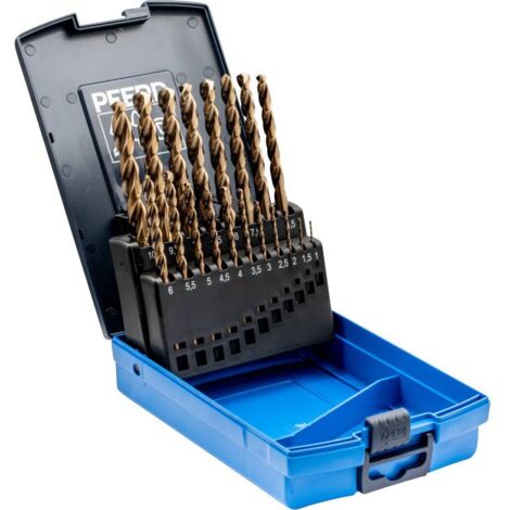 PFERD TOOLS 25203703 SET SPB DIN 338 HSSE N 1-10 INOX 19 Jeu de forets pour le métal 19 pièces 1 mm, 1.5 mm, 2 mm, 2.5