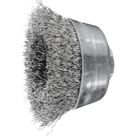 PFERD TOOLS Brosse en pot non agrandie TBU Ø 60 mm M14 diamètre du fil en acier inoxydable 0,30 pour meuleuse d'angle P