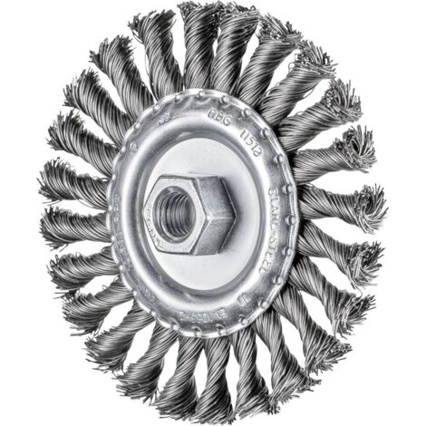 PFERD TOOLS Brosse ronde à tête ronde Ø 115 x 12 mm M14 Ø 0,50 pour meuleuse d'angle POS RBG 11512/M14 ST 0,50 43312002 1 pc(s) Y181742