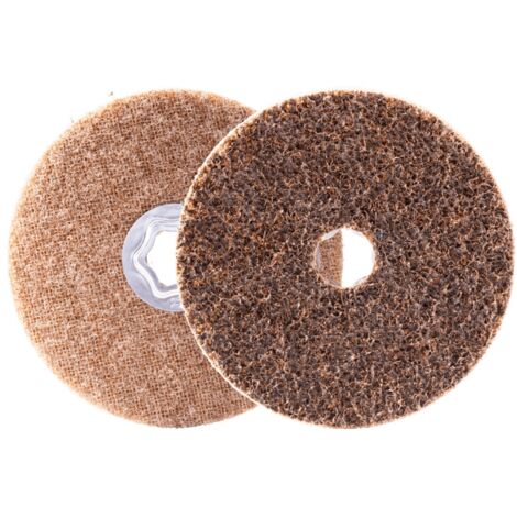 PFERD TOOLS COMBICLICK harte Vliesronde CC Ø 125 mm A100G für Feinschliff und Finish mit Winkelschleifer (2) 2 Stk