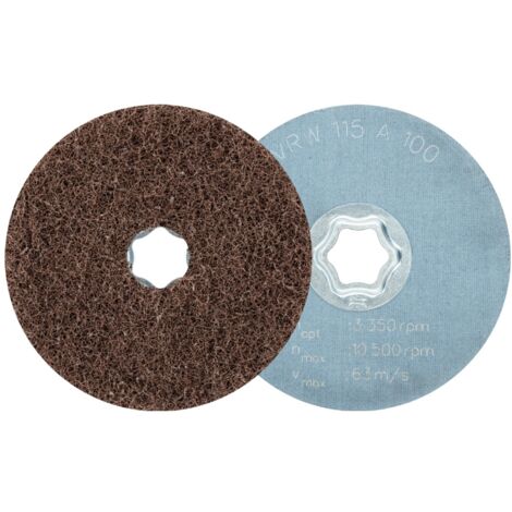 PFERD TOOLS COMBICLICK weiche Vliesronde CC Ø 115 mm A100 zum reinigen und satinieren mit Winkelschleifer 10 Stk