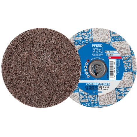 PFERD TOOLS COMBIDISC verpresste Vliesronde CD PNER Ø 75 mm Hart A Grob für Finish 25 Stk
