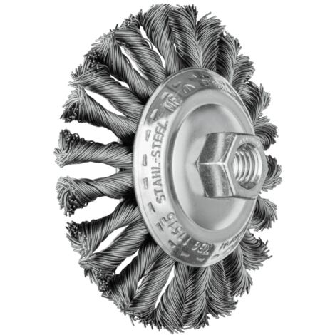 PFERD TOOLS COMBITWIST Kegelbürste gezopft KBG Ø 115x15 mm M14 Stahl-Draht-Ø 0,50mm Winkelschleifer (1)
