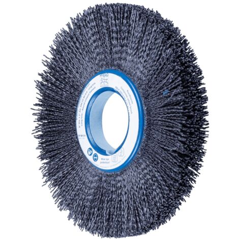PFERD TOOLS COMPOSITE FLEX Rundbürste RBUP Ø 200x13x50,8 mm Keramik-Filament-Ø 1,10mm Korn 80 stationär