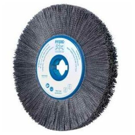 PFERD TOOLS COMPOSITE FLEX Rundbürste RBUP Ø 350x25x50,8 mm Keramik-Filament-Ø 1,10mm Korn 80 stationär