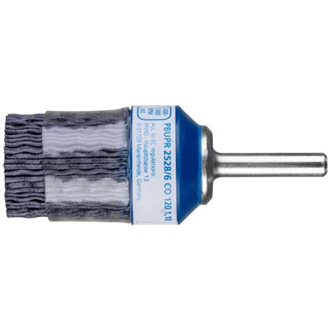 PFERD TOOLS COMPOSITE Pinselbürste PBUPR Ø 25 mm Schaft-Ø 6 mm Keramik-Filament-Ø 1,00mm Korn 120 stationär